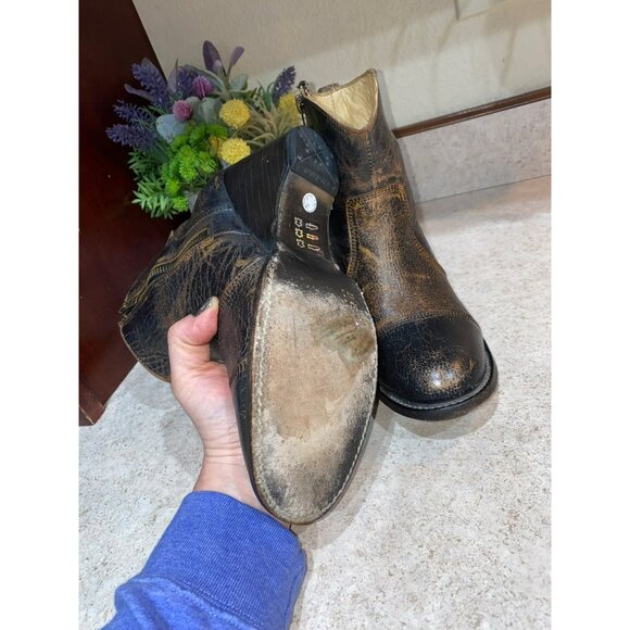 Bed Stu Gentry Vintage-Style Leather Ankle Boots Size 7.5 - Picture 7 of 13